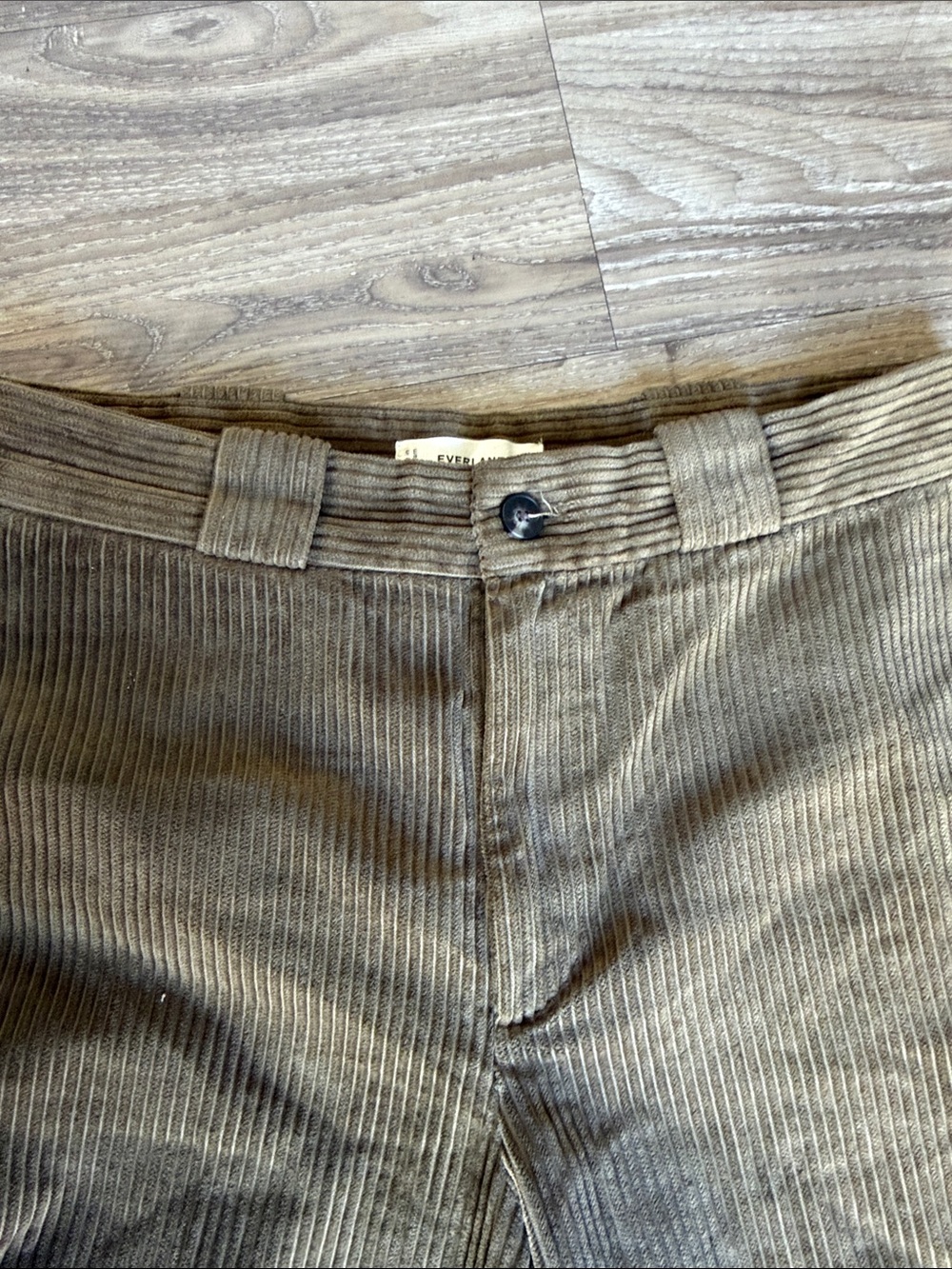 Everlane Women’s Corduroy Olive Green Organic Cotton Pants Size: 6 - Picture 6 of 11